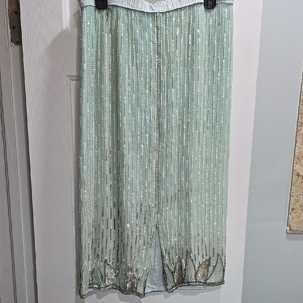 Mark and John Vintage Beaded 2pc Set in Light Green Size L - Picture 10 of 14
